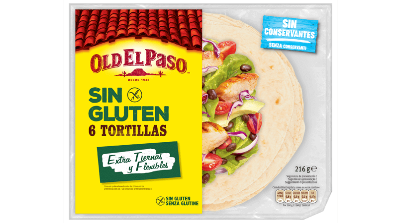 Six Tortillas Extra Soft Gluten Free
