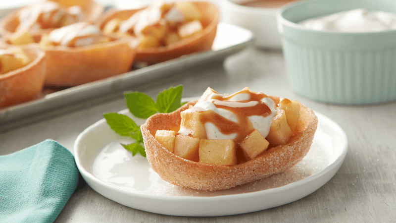 Minitacos de Maçã Caramelizada